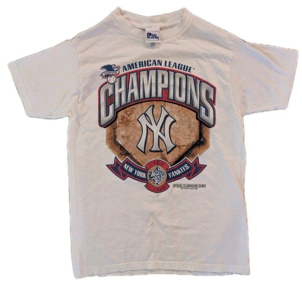 Vintage 1998 New York Yankees AL Champions Shirt Pro Player USA Youth 18/20